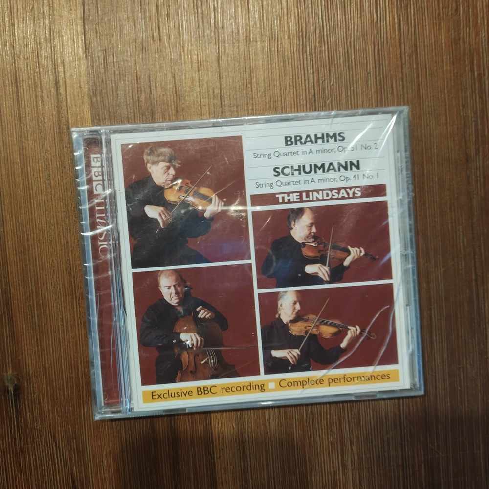 The Lindsays Brahms STRING QUARTET‎ IN A MINOR Op. 51 CD Schumann BBC New Sealed